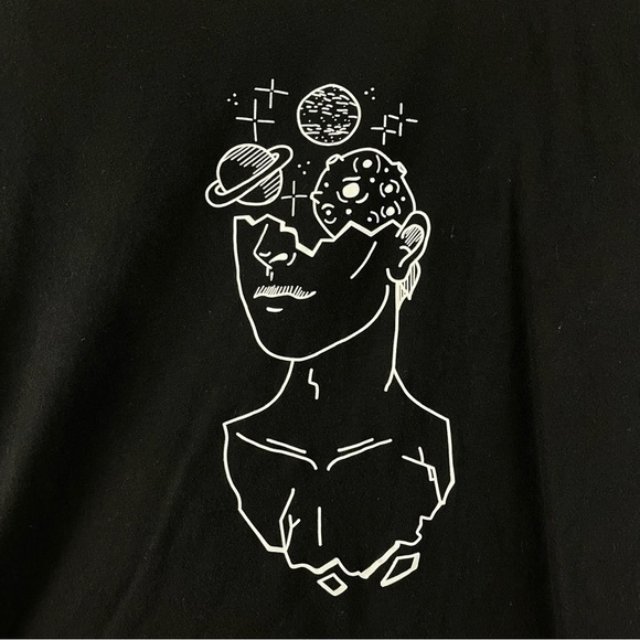 Artsy Womens Feminist Galaxy Space Medium Graphic Print Shirt Woman Boho Hippie - Picture 3 of 7